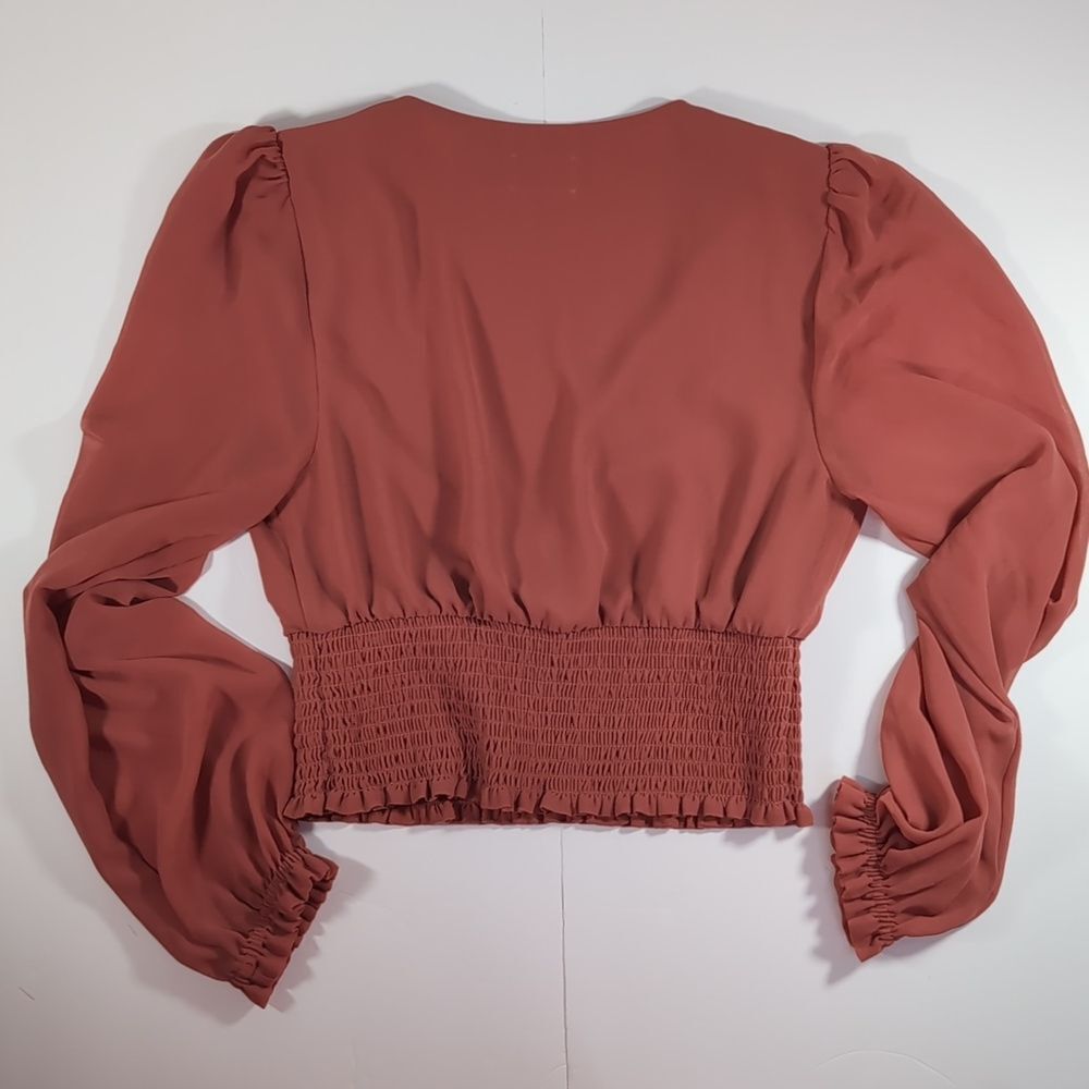 Aritzia Wilfred Wistful Blouse Rose - Picture 3 of 4